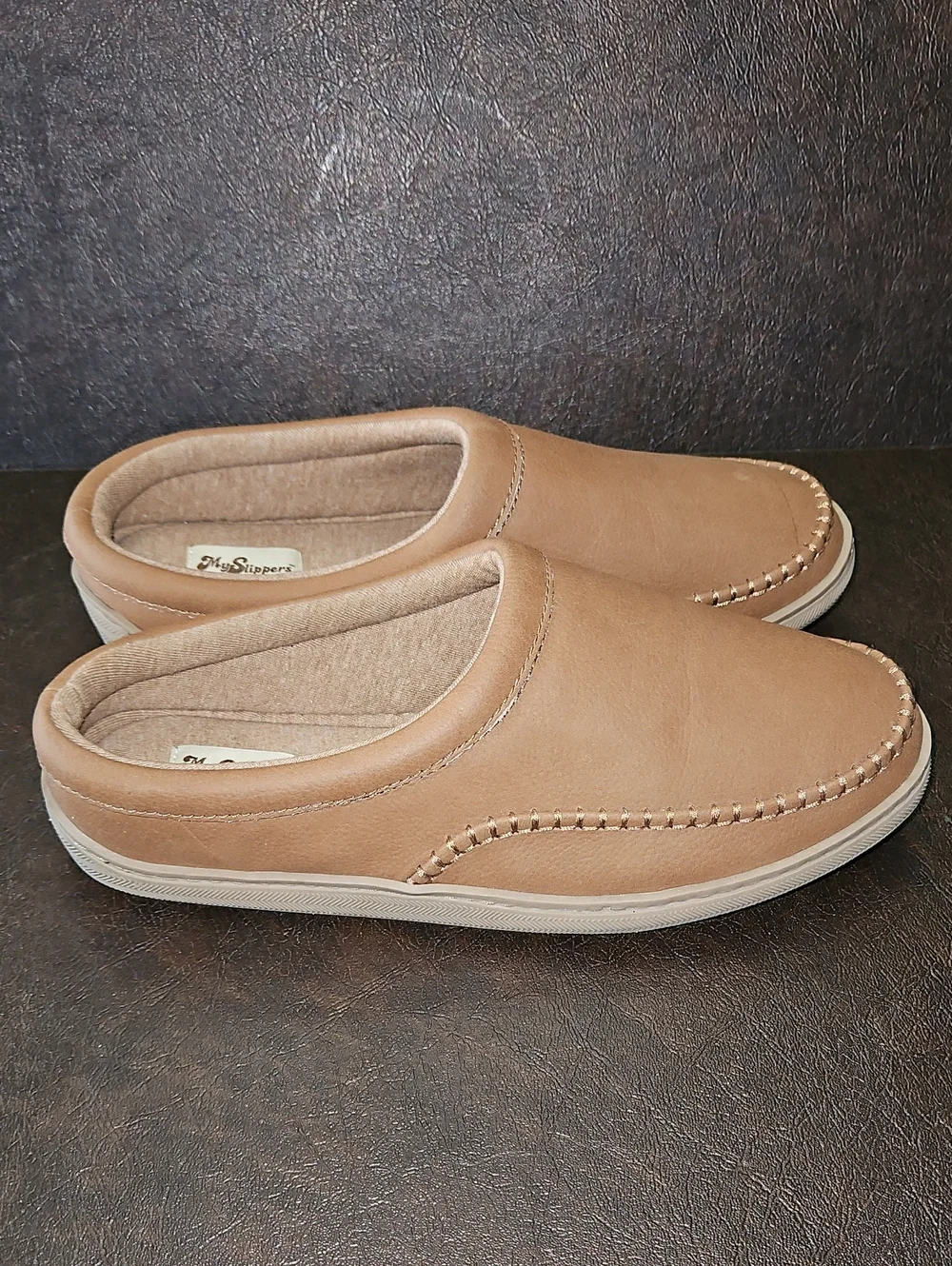Myslippers Men's Slip-On Casual Loafers in Tan Size 11